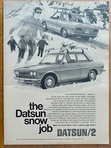 The datsun snow job - datsun,