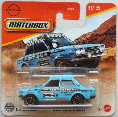 Matchbox 1970 datsun 510 - matchbox, rally