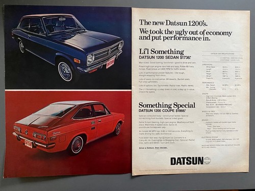 1970 datsun 1200 sedan coupe - sedan,